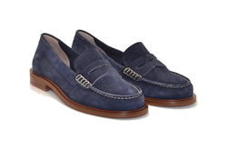 MOCASSINO IN CAMOSCIO CALF ELSA N252 BLU